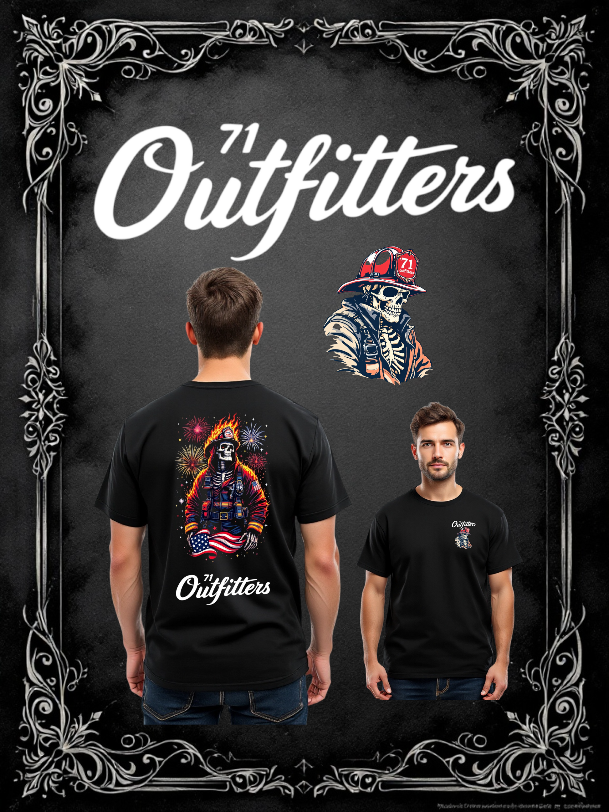 71 Outfitters Fireworks bottom flag